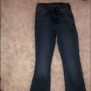 American eagle hi rise artist flare jeans